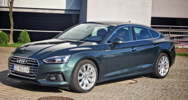 Audi A5 cena 123900 przebieg: 70500, rok produkcji 2017 z Gdańsk małe 121